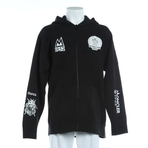 Sweatjacke, in Schwarz, Baumwolle, Moncler