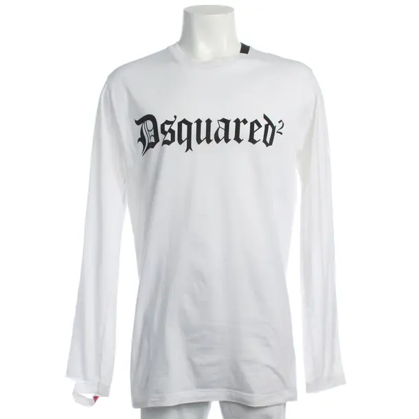 Longsleeve in Weiß, Baumwolle, Dsquared