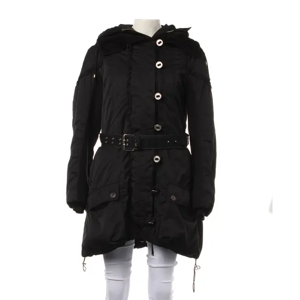Mid-Season Coat in Black, Polyester, High Use