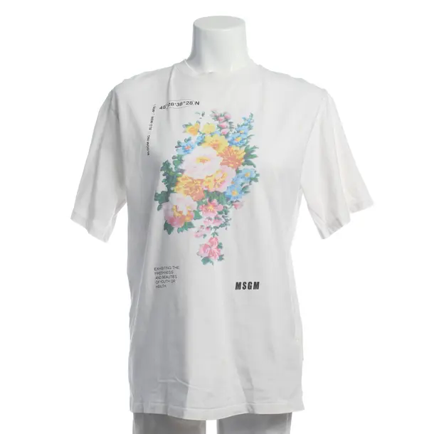 Shirt, in White, Cotton, MSGM