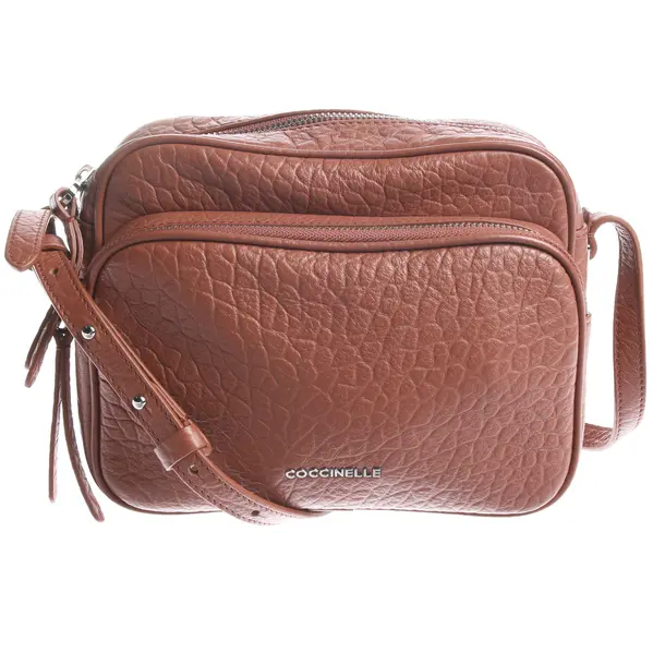 Schultertasche in Braun, Leder, Coccinelle