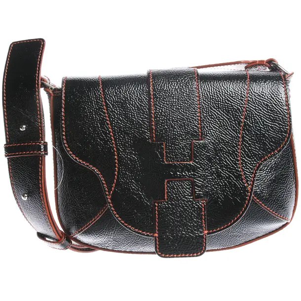 Shoulder Bag in Black, Leather, Hogan