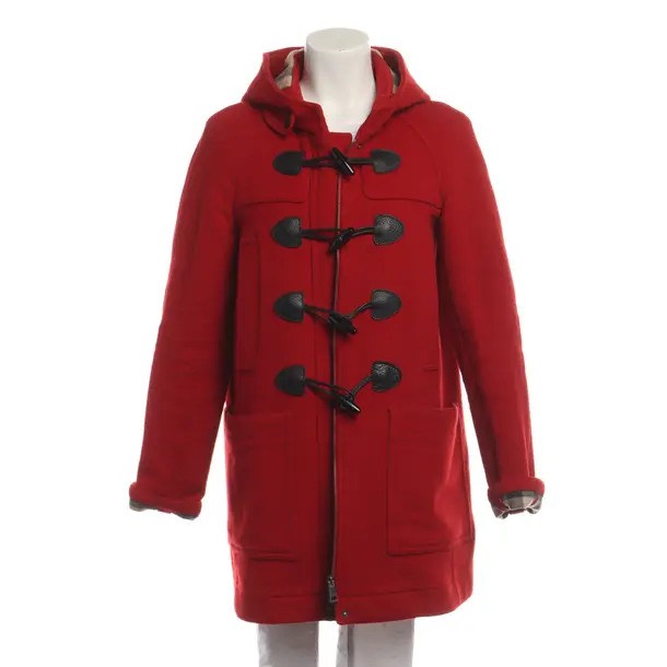 Wintermantel in Rot, Wolle, Burberry Brit