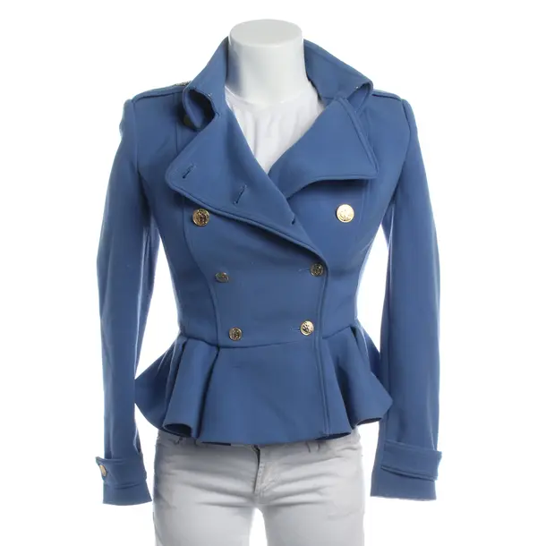 Mid-Season Jacket in Blue, Polyester, Elisabetta Franchi
