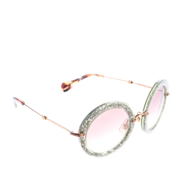 Sonnenbrille in Grün, Kunststoff / Metall, Miu Miu
