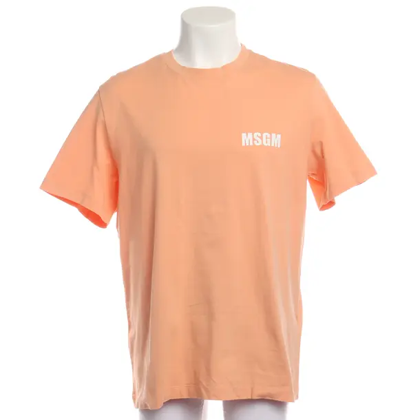 T-Shirt in Orange, Cotton, MSGM