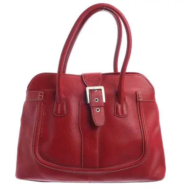 Handbag in Red, Leather, Tod´s
