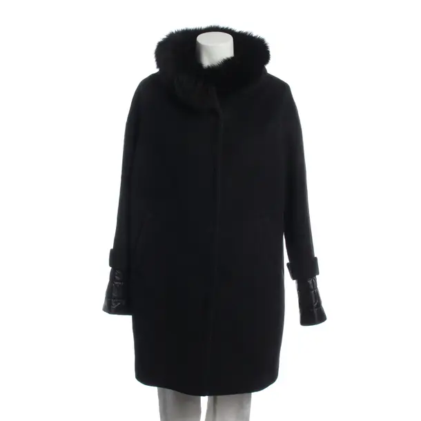 Wintermantel in Schwarz, Wolle, Herno