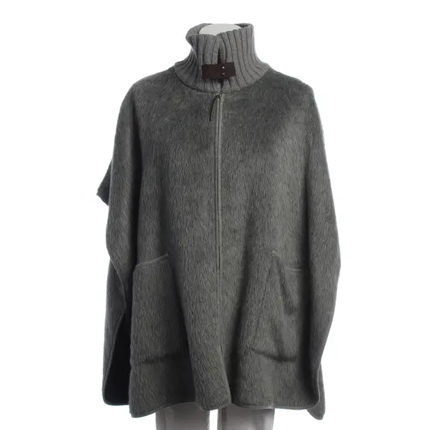 Poncho in Grau, Baumwolle, Fabiana Filippi