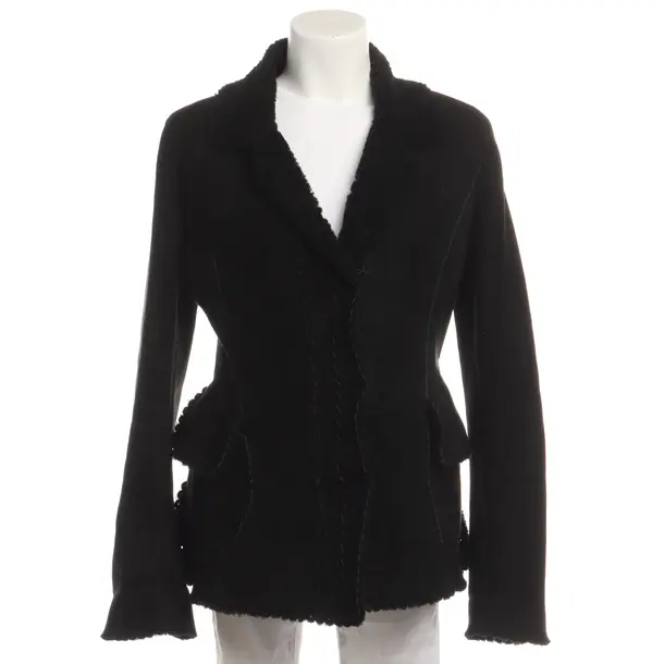 LeatherJacket in Black, Leather, Ermanno Scervino