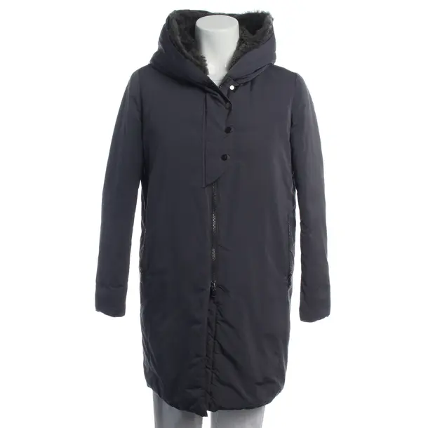 Down Puffer Jacket in Blue, Polyester, Brunello Cucinelli
