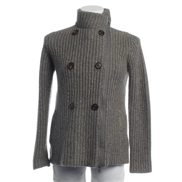 Strickjacke in Grau, Kaschmir, Brunello Cucinelli