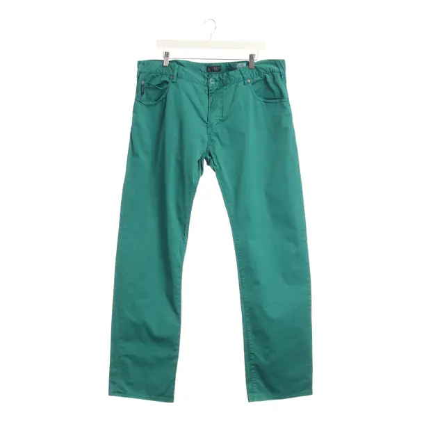 Straight Fit Jeans in Green, Cotton, Armani Collezioni