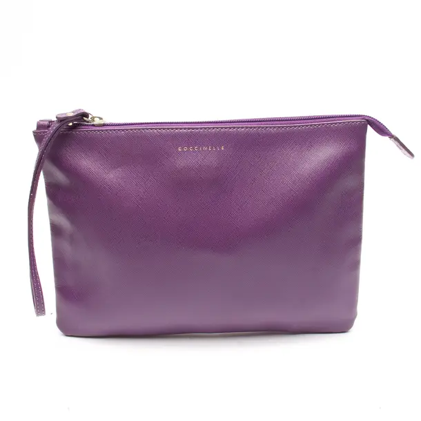 Clutch in Lila, Leder, Coccinelle