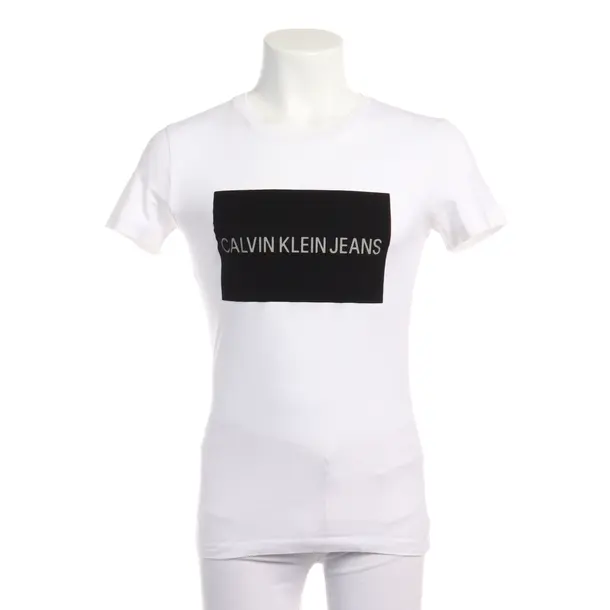 T-Shirt in White, Cotton, Calvin Klein
