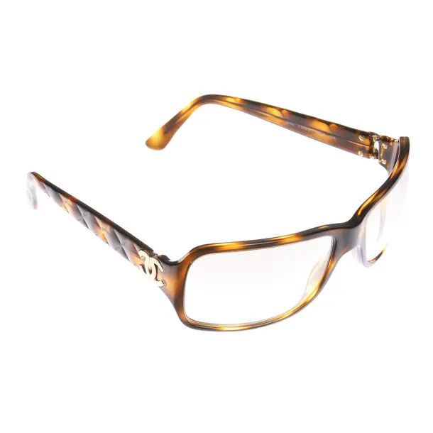 Brillengestell in Braun, Kunststoff, Chanel