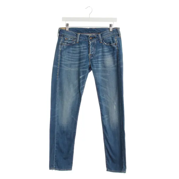 Straight Fit Jeans in Blue, Cotton, HTC