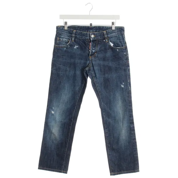 Straight Fit Jeans in Blue, Cotton, Dsquared