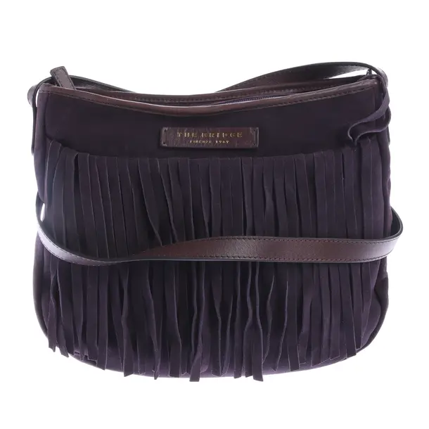 Shoulder Bag in Purple, Leather, The Bridge
