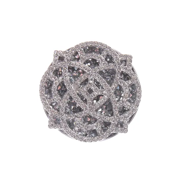 Ring in Metallic, Metal (metallic, metallized), Swarovski