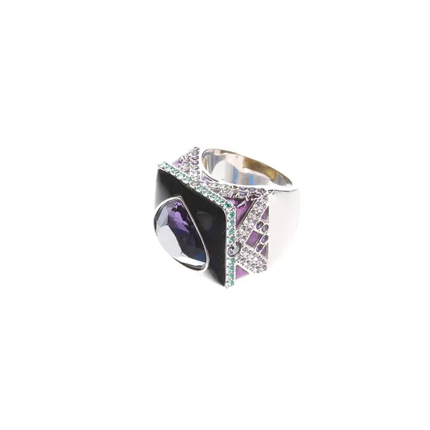 Ring in Mehrfarbig, Metall (metallisch, metallisiert), Swarovski