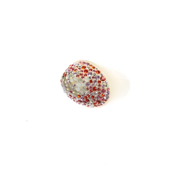 Ring in Mehrfarbig, Sonstige Fasern, Swarovski