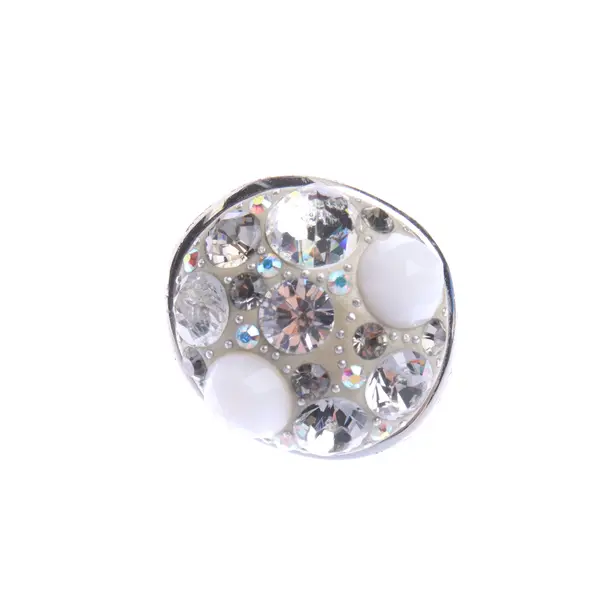 Ring in Metallic, Metall (metallisch, metallisiert), Swarovski