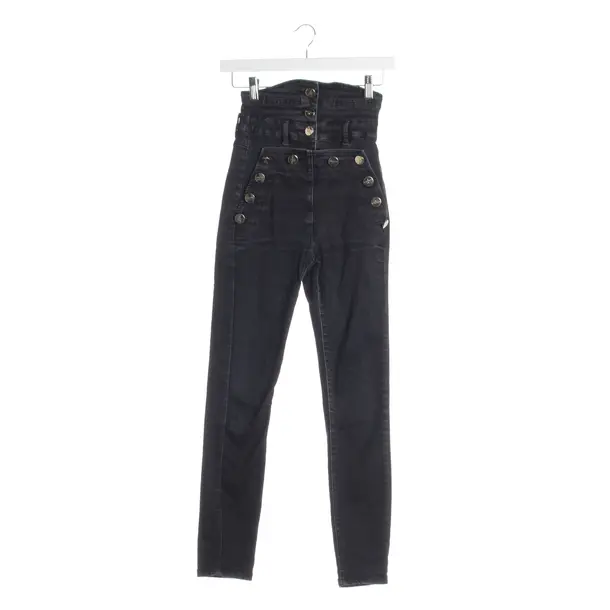 Skinny Jeans in Black, Cotton, Elisabetta Franchi