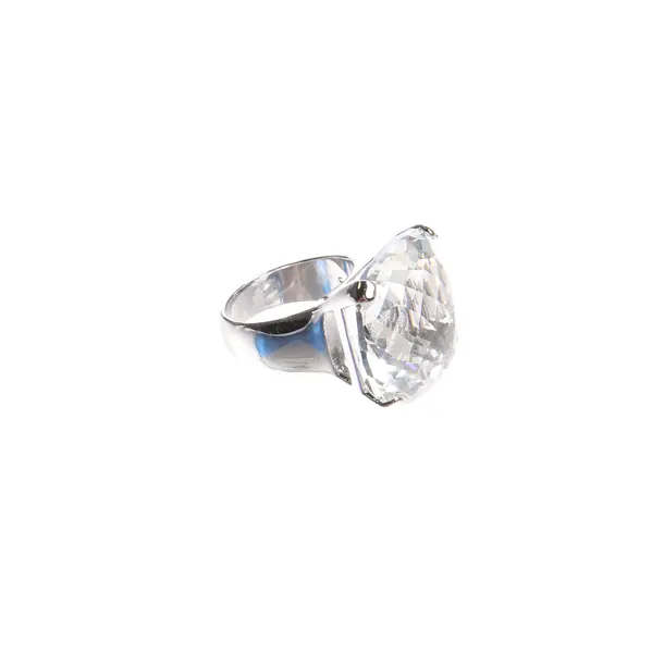 Ring in Metallic, Metall (metallisch, metallisiert), Swarovski