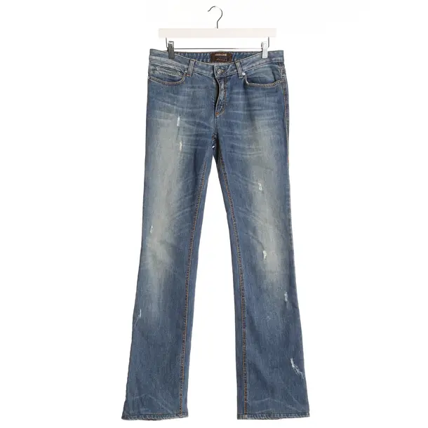 Jeans Slim Fit in Blau, Baumwolle, Roberto Cavalli