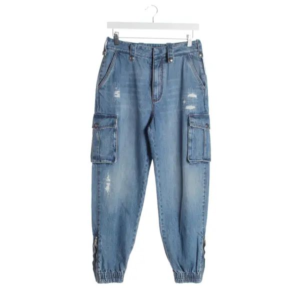 Jeans Boyfriend in Blau, Baumwolle, Ermanno Scervino