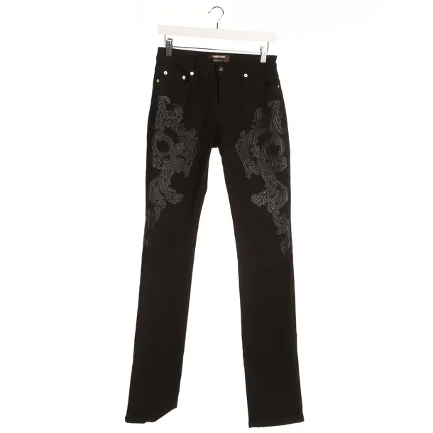 Slim Fit Jeans in Black, Cotton, Roberto Cavalli