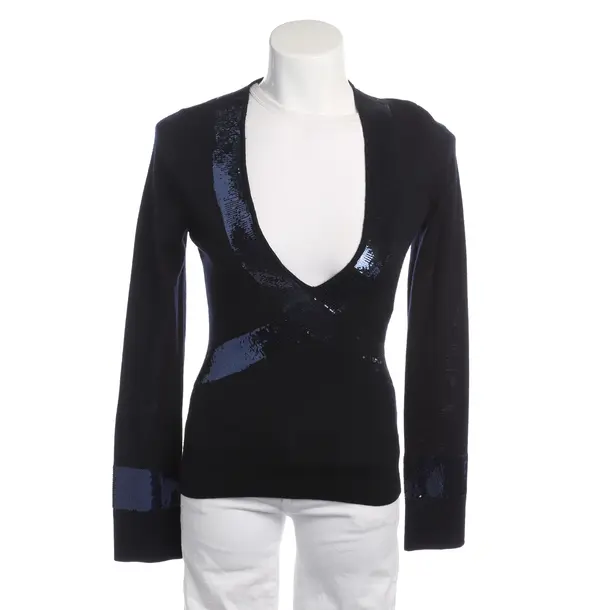 Pullover in Blau, Wolle, Versace