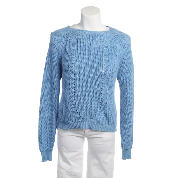 Pullover in Blau, Baumwolle, Ermanno Scervino