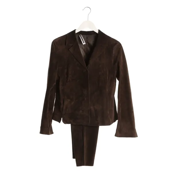 Hosenanzug in Braun, Leder, Jil Sander