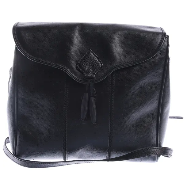 Schultertasche in Schwarz, Leder, Prada