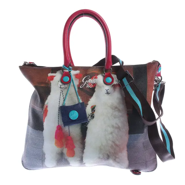 Schultertasche in Mehrfarbig, Polyvinyl, Gabs
