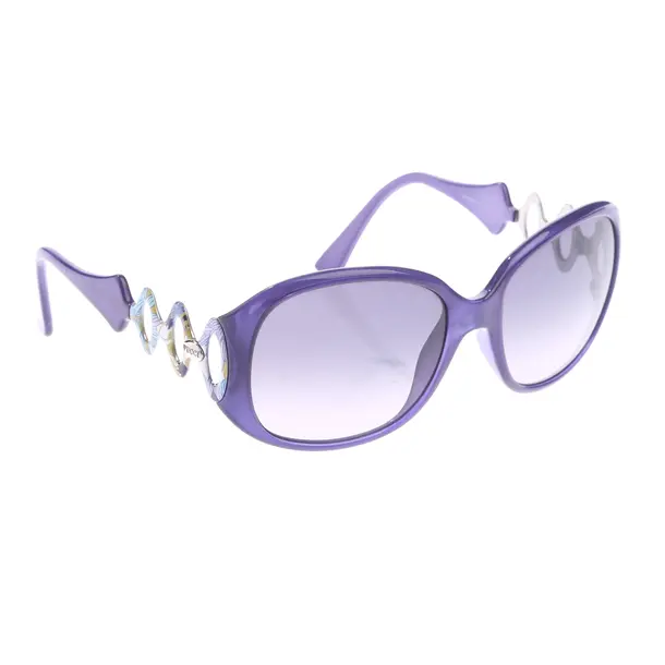 Sonnenbrille in Blau, Kunststoff, Emilio Pucci