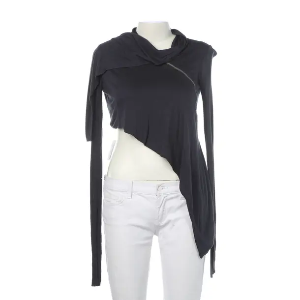 Long Sleeve Shirt in Blue, Viscose, Rick Owens