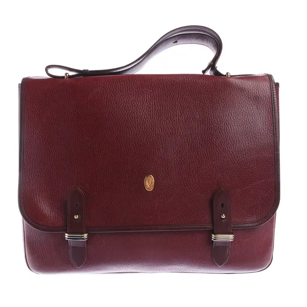 Aktentasche in Rot, Leder, Cartier