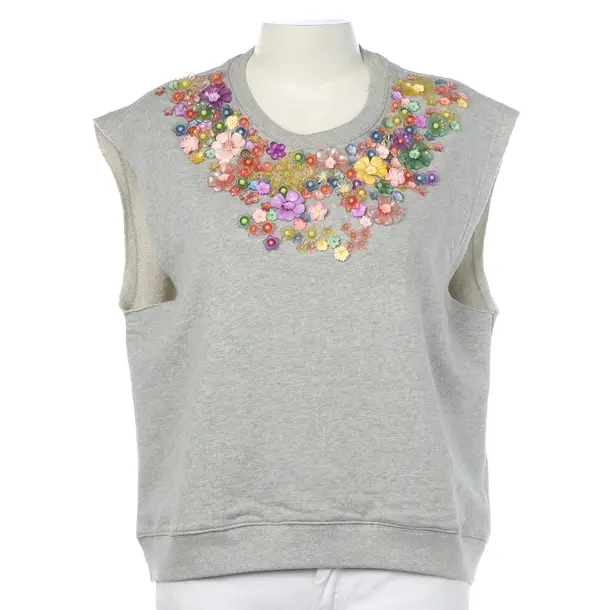 Top in Grau, Baumwolle, MSGM