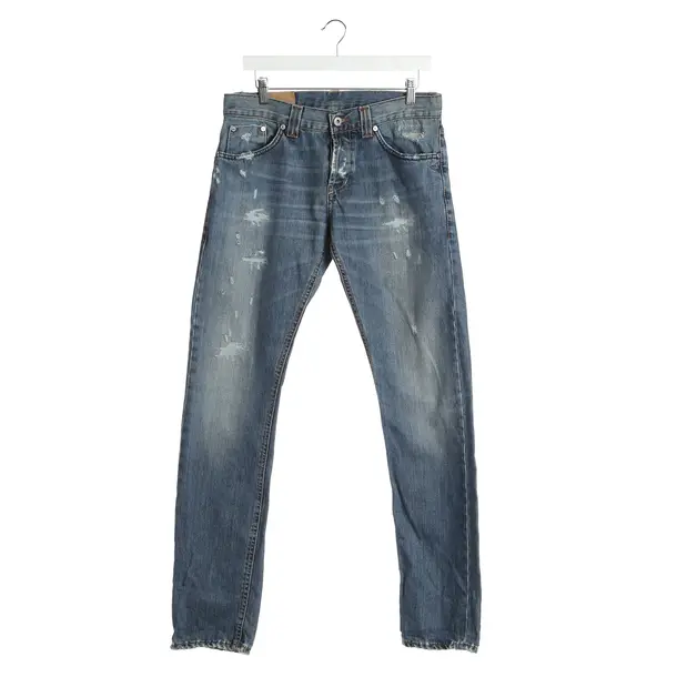 Jeans Straight Fit in Blau, Baumwolle, Dondup