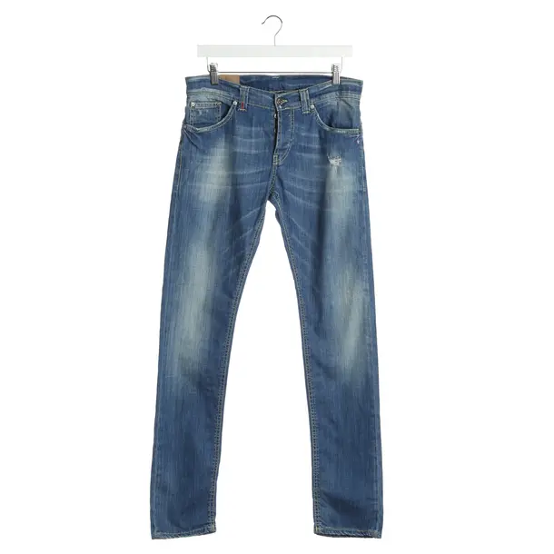 Jeans Straight Fit in Blau, Baumwolle, Dondup