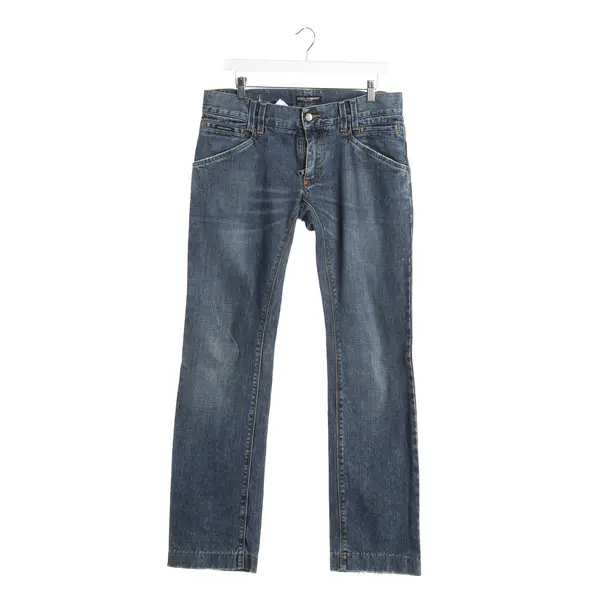 Straight Fit Jeans in Blue, Cotton, Dolce & Gabbana