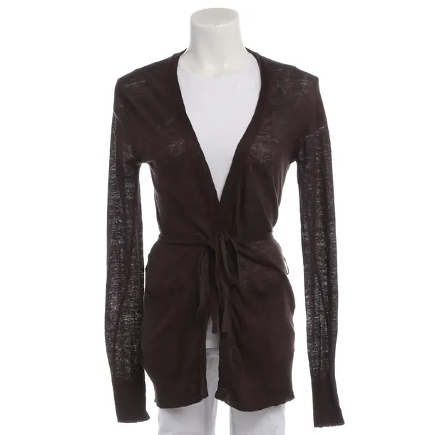 Cardigan in Brown, Linen, Roberto Collina