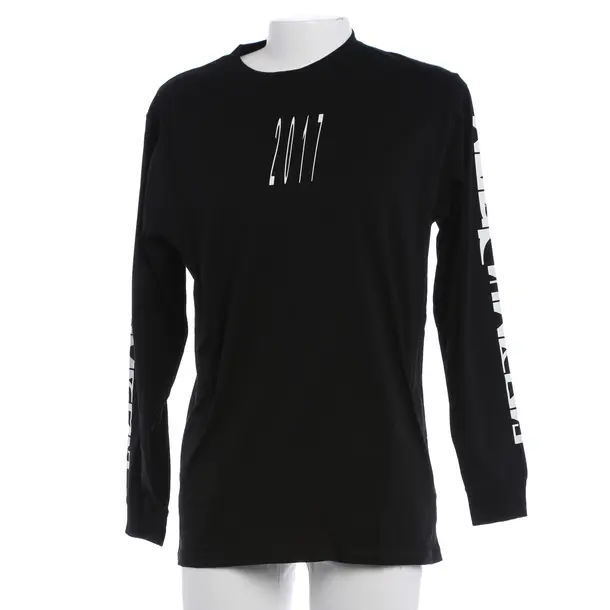 Longsleeve in Schwarz, Baumwolle, Marcelo Burlon