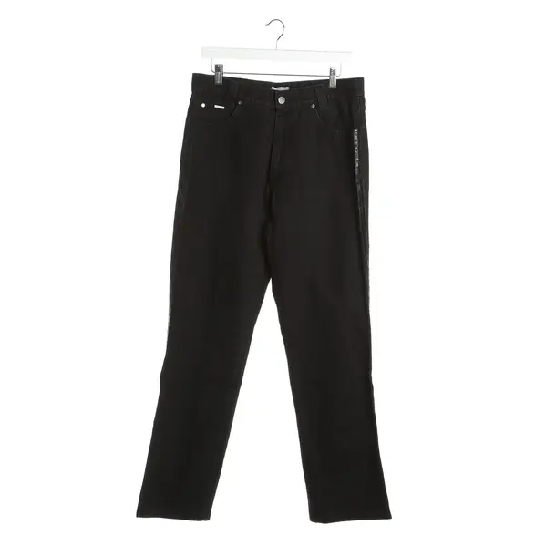 Jeans Straight Fit in Schwarz, Baumwolle, Versace