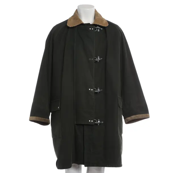 Winter Coat in Green, Cotton, Fay