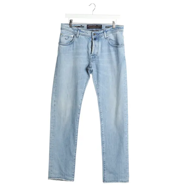 Jeans Straight Fit in Blau, Baumwolle, Jacob Cohen