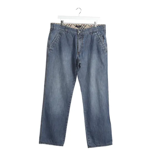 Jeans Straight Fit in Blau, Baumwolle, Burberry London